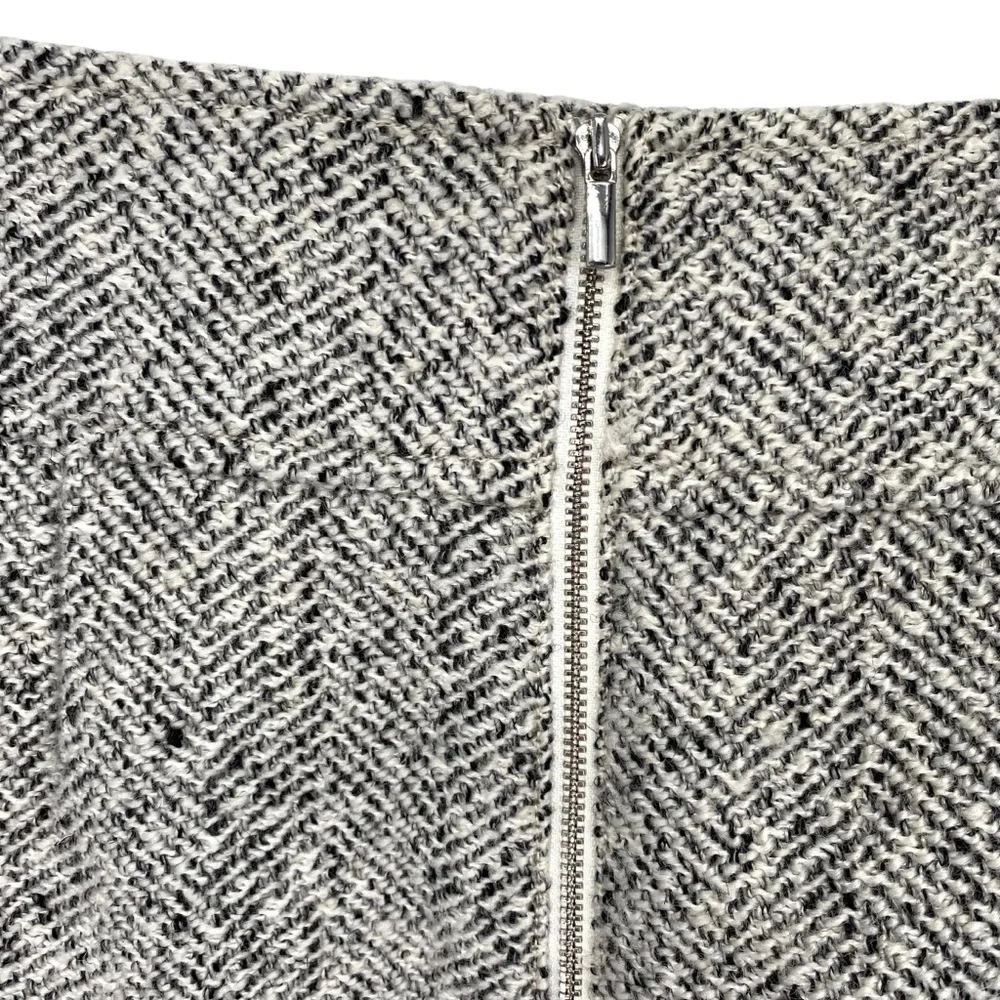 Loft Wool Bend Herringbone Pencil Skirt - Picture 3 of 7